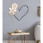 PANEL Z ŻELAZA I DREWNA HEART 50X2X45 cm MIN 2